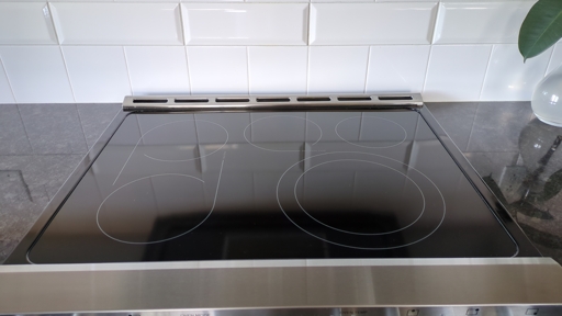 image of shiny glass stove top